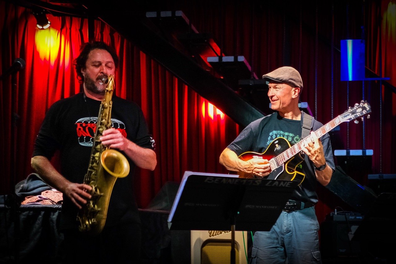 Julien Wilson (saxophone) and Carl Dewhurst (guitar)